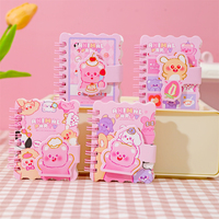 Carnet spirale A7, 80 feuilles, 80 g/m², bords ondulés, 4 motifs animaux, mini format de poche, papeterie étudiante, vente en gros