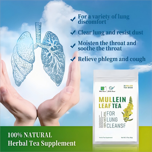 Nhà máy OEM bán buôn mullein lá trà thảo dược tự nhiên Teabags mullein lá chiết xuất bột cho phổi hỗ trợ phổi thanh toán bù trừ Detox - Product Image 3