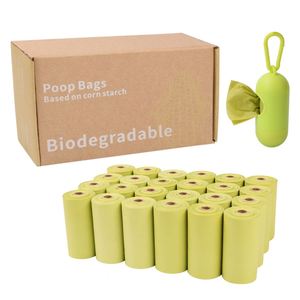 Sacs à déjections canines biodégradables et compostables anti-fuite en amidon de maïs avec distributeur, vente chaude OEM 2025 - Product Image 6