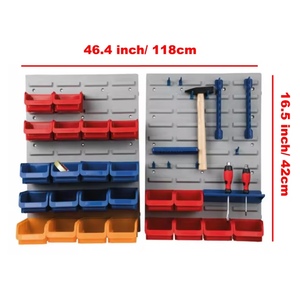 Factory Wholesale <b>Wall</b> <b>Mounted</b> <b>Storage</b> <b>Bins</b> Plastic Garage Rack Screw <b>Storage</b> Tool Organizers - Product Image 5