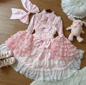 <span class=keywords><strong>Robe</strong></span> Lolita victorienne douce pour femmes, <span class=keywords><strong>kawaii</strong></span>, mignonne, en dentelle, à volants, à fleurs, avec nœud, <span class=keywords><strong>robe</strong></span> de mariage, vintage <span class=keywords><strong>japonaise</strong></span>, élégante, <span class=keywords><strong>robe</strong></span> de princesse - Product Image 5