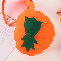 Serre-têtes Citrouilles Décorées pour Enfants – Accessoires de Fête d'Halloween – Citrouilles Tridimensionnelles pour Halloween