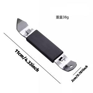 ที่เปิดกระป๋องสแตนเลส ด้ามจับสีดำ 11 ซม. ที่เปิดขวดนมชา สำหรับนมมะพร้าว นมข้นหวาน - Product Image 1