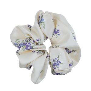 Offre Spéciale blanc <span class=keywords><strong>fleur</strong></span> moyen chouchous à la mode gracieux personnalisé en gros en Stock cheveux cravates accessoires pour femmes usage quotidien - Product Image 4