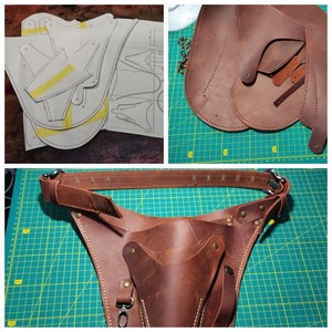 Tourbon nam/nữ bền da hoa công cụ vành đai <span class=keywords><strong>Pouch</strong></span> đẹp khâu và hoàn thành ODM/OEM tùy chỉnh - Product Image 4