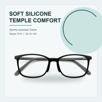Montures de lunettes de sport en silicone pour hommes, lunettes anti-lumière bleue, lunettes optiques.