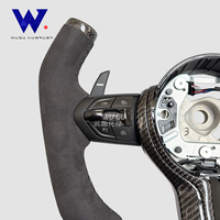 Volant de direction en cuir de cerf et fibre de carbone pour BMW Série 3, Série 5, F10, M5, F20, F30, M3, F80, M4, F82, M2, F87, F90, F11, F13, E90 M