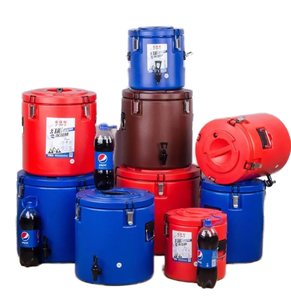 Ensemble de <span class=keywords><strong>camping</strong></span> en acier inoxydable isolé, seau de rangement pour voiture pour aliments et boissons, résistant aux intempéries et durable - Product Image 1