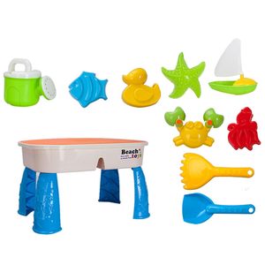 โต๊ะน้ำเล่นกลางแจ้งสำหรับเด็ก ของเล่นชายหาด พร้อมอุปกรณ์ครบชุด - Product Image 5