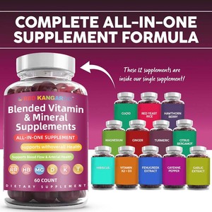 OEM tất cả-trong-một trái tim Hỗ trợ chế độ ăn uống bổ sung gummies-pha trộn của CoQ10, gạo men đỏ, táo gai berry, gừng, nghệ - Product Image 5