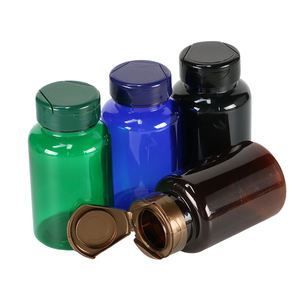 Contenedor de cápsulas para mascotas barato personalizado 150ml claro vacío suplemento vitamina cápsula píldora botella de plástico para embalaje - Product Image 5