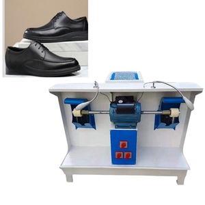 Nueva máquina pulidora de calzado de cabezal único con extractor de polvo de cuero y motor de rueda abrasiva para la industria manufacturera - Product Image 2