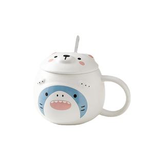 Tasse en céramique avec couvercle, motif ours polaire, Animal mignon, séries océan, vente en gros, nouvelle collection 2020 - Product Image 4