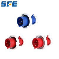 Fiche électrique série SFE SFN CE CQC IP44 IP67 16A 32A 63A 125A 220-415V 6H 2P + E 3pin/4pin/5pin prise industrielle