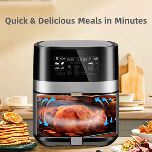 7L Dual Heater No Oil Fast Cooking 2 Heating Deep Oven Stainless Steel Liner Smart Touch Screen <b>Control</b> Air Fryer Air Fryer 7L D - Product Image 5