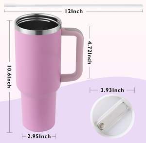 Bouteille isotherme sous vide en acier inoxydable 20oz 30oz 40oz violette avec logo personnalisé pour café - Product Image 4