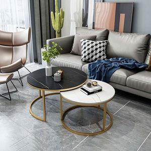 Simple moderne appartement côté chambre <span class=keywords><strong>salon</strong></span> balcon <span class=keywords><strong>table</strong></span> basse maison tenir lumière luxe combinaison <span class=keywords><strong>ronde</strong></span> petite <span class=keywords><strong>table</strong></span> à thé - Product Image 2