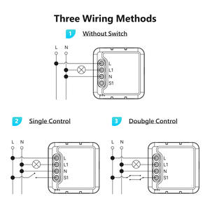 <span class=keywords><strong>Precio</strong></span> de Fábrica, Suministro Directo, Módulo de Interruptor Inteligente Wi-Fi Tuya de 16A, Pequeño y Compacto, 1 Canal con Medición PST-S01-16AM - Product Image 6