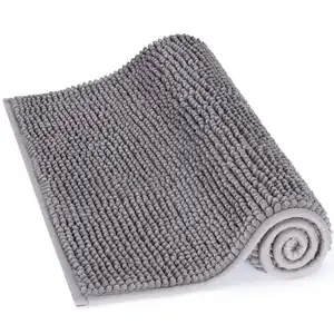 Banyo halı 50X80 Cm kaymaz mikrofiber şönil emici Bathmat banyo halıları zemin Mat