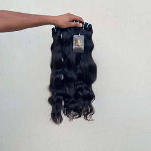 วิกผมคนหยิกทำจากผมมนุษย์แบบไม่ผ่านการทำสารเคมีในวิหารอินเดีย - Product Image 1