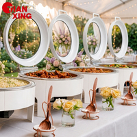 TIANXING Réchaud de buffet élégant noir 6L à chauffage à l'alcool pour la restauration hôtelière de luxe et les fournitures de réceptions de mariage