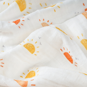 Conceptions d'impression personnalisées de fournisseur Couvertures enveloppantes douces et confortables Couverture d'emmaillotage en mousseline 100% coton biologique pour nouveau-né - Product Image 2