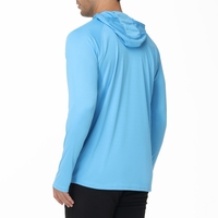 Chaqueta de Poliéster Transpirable de Secado Rápido con Protección UV UPF50 Plus para Hombre, con Capucha, para Senderismo y Actividades al Aire Libre, con Logotipo Personalizado OEM al por Mayor