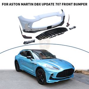 Grille de protection d'angle semi-visible en fibre de carbone sèche pour feux de jour (DRL) de pare-chocs avant, style 707 pour <span class=keywords><strong>Aston</strong></span> <span class=keywords><strong>Martin</strong></span> DBX - Product Image 4