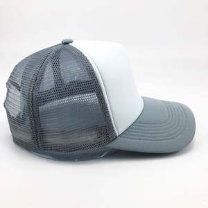 High Quality 5 Panel <b>Cap</b> Baseball Blank Mesh Trucker <b>Hat</b> Custom Logo for <b>Promotional</b> - Product Image 4