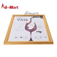A1 A2 A3 A4 — cadre instantané mince, boîte à lumière LED, pour publicité, cadre de film, affiche lumineuse