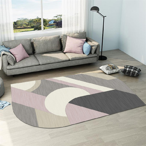 Living Room Round Carpet <strong>3dcarpets</strong> and Rugs Custom Persian Carpet Tapis Priere Tepich Digital Printing with Modern Design of - Product Image 4