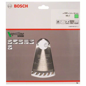 สำหรับ Bosch optiline 190มม. เลื่อยวงเดือน48ฟันสำหรับไม้อะลูมิเนียมพลาสติกอัลลอยคาร์ไบด์ปรับแต่งได้2608640617 - Product Image 2