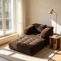 Sofá Cama Tatami Individual Moderno de Lujo, Sofá de Piso Compresible para Sala de Estar, Balcón, Interior del Hogar, Venta Directa de Fábrica