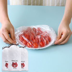 Disposable Food Preservation Film Cover Round White Household Refrigerator Use <b>Plastic</b> <b>Wrap</b> Sleeve - Product Image 1