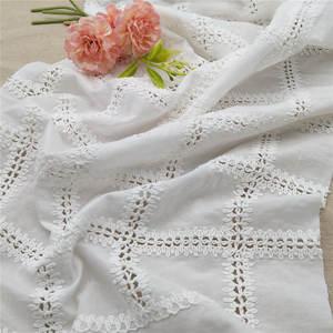 Encaje Francés Elegante y Duradero 100% Algodón Soluble en Agua, Bordado Geométrico Tradicional de Lujo Vintage para Textiles del Hogar - Product Image 6