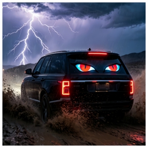 Pegatina para Coche con Ojo Turco de Alta Luminosidad, con Sensor de Luz Inteligente y Modos Activados por Sonido. Ahuyenta el mal, protege tu camino - Product Image 1