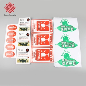 Custom Print Fragile Warning Shipping Stickers Baby In <b>Car</b> Waterproof Vinyl <b>Decals</b> Self Adhesive Vehicle Label Stickers - Product Image 1