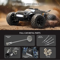 MJX Hyper Go 12212 1/12 Camion monstre RC tout-terrain 4x4 sans balais haute vitesse 58KM/H Voiture télécommandée RTR