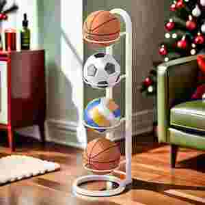 Vente en gros d'équipements sportifs Présentoir en métal pour magasin de basket-ball et de football Support de rangement pour support - Product Image 2