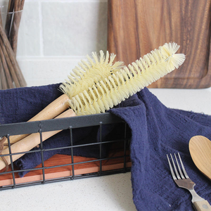 Custom Logo Eco-friendly Beech Wood Long Handle Cleaning <strong>Brush</strong> Wooden <strong>Bottle</strong> <strong>Brush</strong> for Cup - Product Image 2