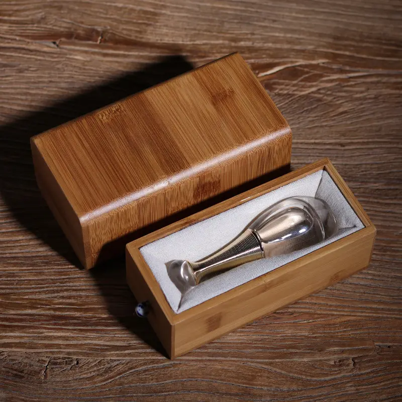 Boîte cadeau personnalisée de luxe en bois avec logo, boîte de rangement carrée en bois avec couvercle pour parfum