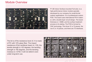 P1.86 จอแสดงผลวิดีโอ LED โมดูลสีเต็มรูปแบบสำหรับใช้ภายในอาคาร 320x160 มม. โมดูล LED SMD1515 สำหรับป้าย - Product Image 5