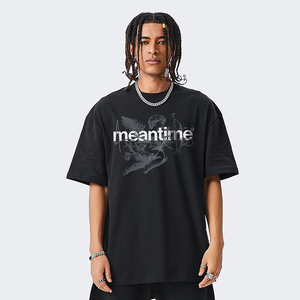เสื้อยืดผู้ชายรุ่นเฮฟวี่เวตสำหรับชายและหญิงเสื้อยืดคอตตอน100% ทรงโอเวอร์ไซส์ผ้าถักลายตัวอักษรทรงสั้นโลโก้ตามสั่ง - Product Image 3