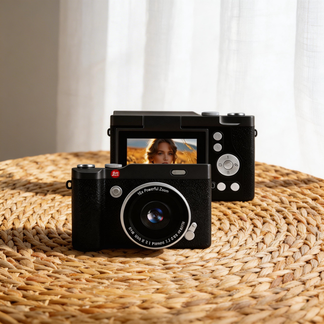 Children Digital Camera 48MP Photography Video Recorder Portable Compact Mini Camera Autofocus Vlogging Travel Gift