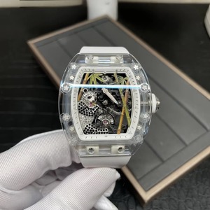 Reloj de Lujo de Primera Calidad Personalizado RM2601 con Caja Transparente de Cristal, Movimiento Visible, Reloj Mecánico Tourbillon para Hombre con Diseño de Panda - Product Image 1