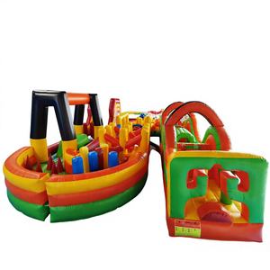 Pista de obstáculos inflable para adultos, parque inflable gigante para fiestas al aire libre, castillo hinchable, parque de atracciones - Product Image 1