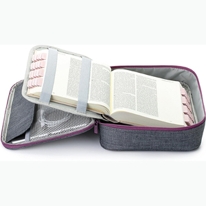 Free sample <b>Book</b> Case Church <b>Bag</b> Bible Protective with Pen Slots and Zippered Pocket/Women's Gift, Source Factory - Product Image 2