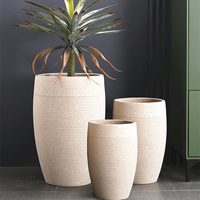 Grands pots de plantes Vente directe d'usine Grands pots de fleurs Jardinières Intérieur Extérieur Décoration intérieure Pots de jardin en fibre d'argile