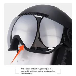 Casque demi-tête unisexe UCACO pour le <span class=keywords><strong>snowboard</strong></span>, le ski et le vélo électrique, avec matériau intégré en PC et design miroir, pour l'automne et l'hiver - Product Image 4