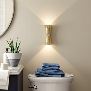 โคมไฟติดผนังรูปนาฬิกาทราย ไฟกลางคืนแบบเหนี่ยวนำร่างกายมนุษย์ ไม่ต้องเดินสายไฟ แม่เหล็กยึดติด ห้องนั่งเล่น สไตล์นอร์ดิก ไฟ LED โคมไฟติดผนัง โพสต์โมเดิร์น - Product Image 2